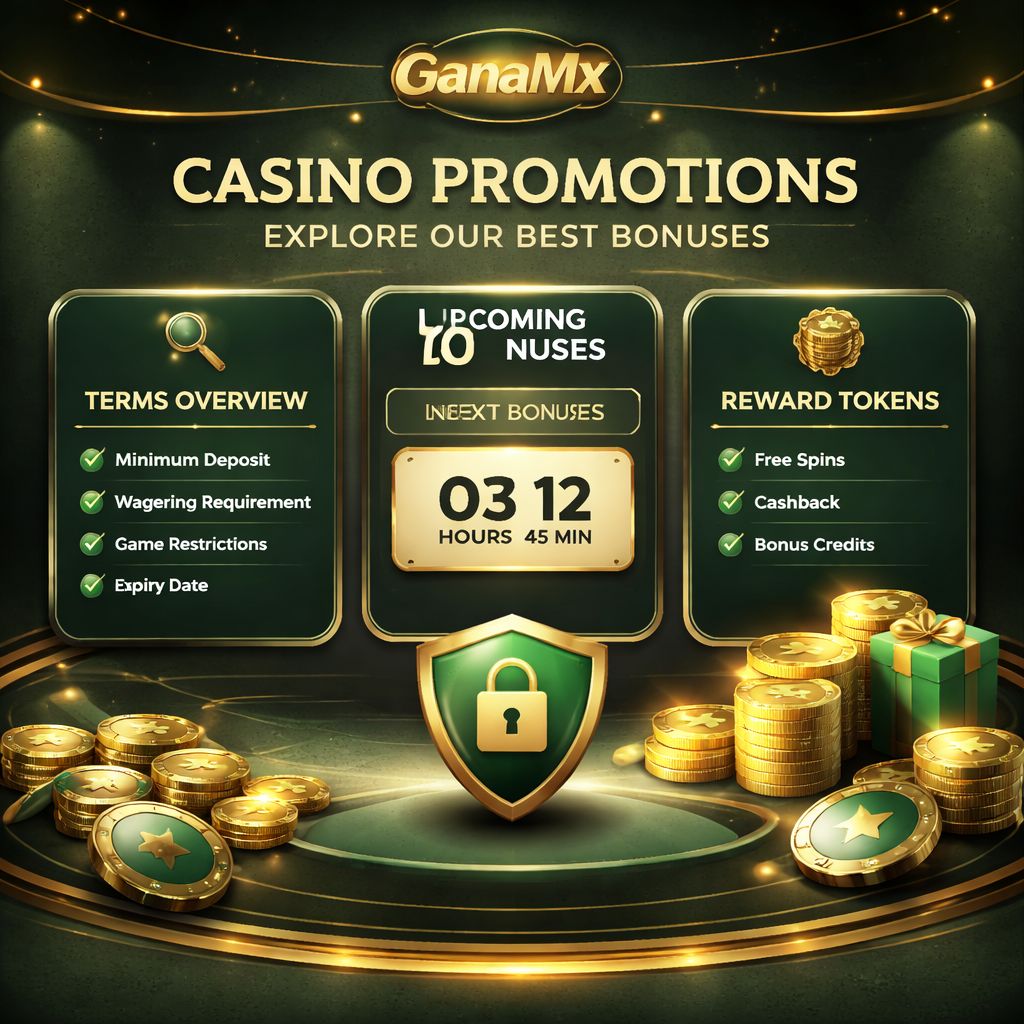 Promociones de casino GanaMx explicadas para jugadores en línea